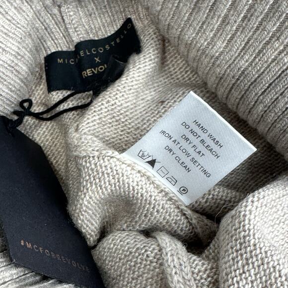 Michael Costello x Revolve Ribbed Wool Knit High-Waist Brief underwear Size S - Picture 11 of 14